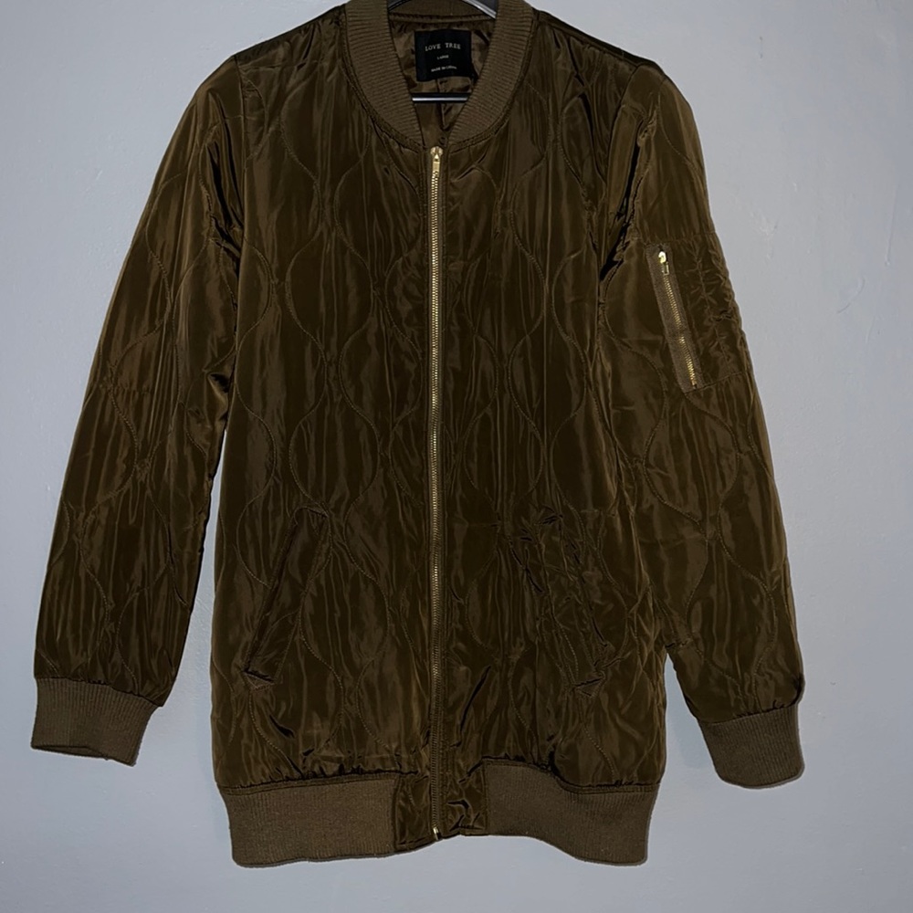 Women’s Love Tree Bomber Jacket Size Large